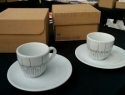 MI Espressotasse mit Untertasse Noten (Set mit 2 Stk) in Geschenkbox