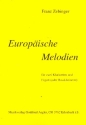 Europische Melodien fr 2 Klarinetten und Fagott (3 Klarinetten) Studienpartitur und Stimmen