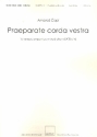 Praeparate corda vestra for mixed chorus a cappella score