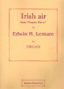 Irish Air from County Derry for organ