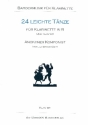 24 leichte Tnze (+CD) fr Klarinette und Klavier Partitur und Stimme