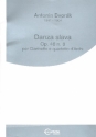 Danza slava op.46,8 per clarinetto e quartetto d'archi score and parts