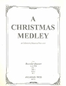 A Christmas Medley for recorder quartet (AATB) score and parts