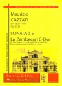 Sonata a 5 C-Dur La Zambecari fr Trompete und Orgel (Klavier/Cembalo)