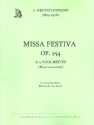 Missa festiva op.154 edition A (avec Credo) pour choeur mixte et orchestre partition choeur