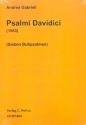 Psalmi Davidici fr gem Chor a cappella Partitur
