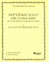 Solo de concert no.7 op.93 for caritone saxophone and piano