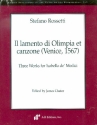 Il lamento di Olimpia et canzone for 4-10 voices score