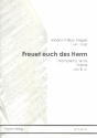 Freuet euch des Herrn fr Tenor, Violine und Bc Partitur und Stimmen (Bc ausgesetzt)