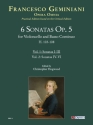 6 Sonaten op.5 H103-108 vol.1 (no.1-3) for violoncello and Bc score and parts (Bc realised)