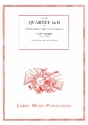 Quartet in D fr Viola da gamba, Violine, Viola und Violoncello Partitur und Stimmen
