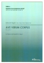 Ave verum corpus op.2,1 fr 4 Posaunen und Orgel Partitur und Stimmen