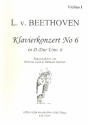 Konzert D-Dur Nr.6 für Klavier und Orchester Streicherstimmensatz (6-5-4-3-2)