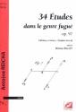 34 tudes dans le genre fugu op.97 vol.3 - livre 2 (nos.18-26) pour piano