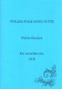 Polish Folk Song for 3 recorder  (ATB) score and parts