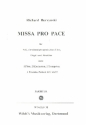 Missa pro pace für Soli, gem Chor und Orchester Klavierauszug