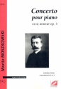 Concerto en si mineur op.3 MoszWV160 pour piano et orchestre partition (en 3 parties)