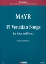 15 venetian Songs for voice and piano score
