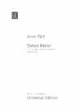 Stabat Mater fr gem Chor und Streichorchester Klavierauszug (= Chorpartitur)