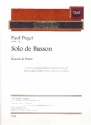 Solo de Bassoon for basson and piano
