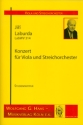Konzert LabWV314 fr Viola und Streichorchester Studienpartitur