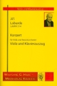 Konzert LabWV314 fr Viola und Streichorchester fr Viola und Klavier