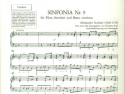 Sinfonia g-Moll Nr.9 fr Flte, Streicher und Bc Cembalo