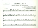 Sinfonia g-Moll Nr.9 fr Flte, Streicher und Bc Flte