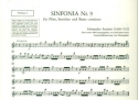 Sinfonia g-Moll Nr.9 fr Flte, Streicher und Bc Violine 1
