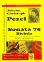 Sonata 75 fr Trompete, Fagott und Bc (Violoncello ad lib) Partitur und Stimmen (Bc ausgesetzt)