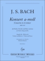 Konzert a-Moll BWV1041 fr Violine, Streicher und bc Klavierauszug mit Solostimme