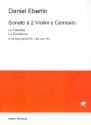 2 Sonaten fr 2 Violinen und Cembalo Partitur und Stimmen (Bc nicht ausgesetzt)