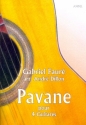 Pavane pour 4 guitares partition et parties
