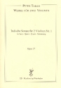 Indische Sonate Nr.1 op.27 fr 2 Violinen Partitur und Stimmen