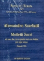 Mottetti sacri per 1-4 voci con violini partitura