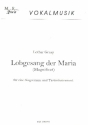 Lobgesang der Maria fr Gesang und Tasteninstrument Partitur