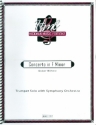 Concerto in f minor: for trumpet and orchestra set score and parts