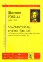 Konzert D-Dur Nr.6 ER188 fr Trompete, Streicher und Bc Partitur und Stimmen