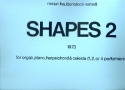 Shapes 2 for organ, piano, harpsichord and celesta (1,2 or 4 performers) score