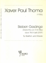 7 Gesnge op.154a fr Bartion und Klavier 2 Partituren