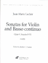 Sonatas op.9 nos.1-6 for violin and Bc 2 parts (vl,vc)