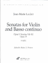 Sonatas op.9 and op.15 nos.7-11 for violin and Bc 2 parts (vl, vc)
