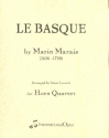 Le Basque for 4 horns score and parts