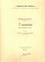 7 Sonaten fr Violine und BC Partitur und Stimmen (Bc nicht ausgesetzt)