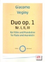 Duos op.1 Nr.1-3 fr Flte und Mandoline Stimmen