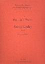 6 Lieder op.15 fr Gesang und Klavier 2 Partituren (dt)