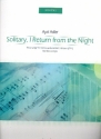 Solitary I return from the night for soprano and chamber orchestra score (hebr)