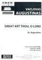 Great Art Thou o Lord for soprano and mixed chorus a cappella score
