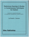 Preliminary Exercises and Etudes in Contemporary Techniques for clarinet