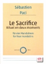 Le sacrifice fr 4 Mandolinen Partitur und Stimmen